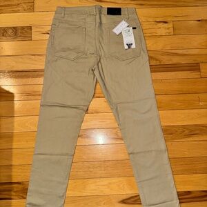 Jach’s Men’s Chino Pants 33x32 | Slim Straight Beige Khaki | New With Tags